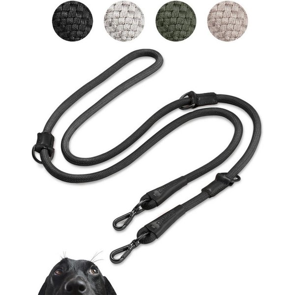 Piupet Hundeleine Hundeleine 2m, 3-Fach Längenverstellbar, Große & Kleine Hunde, Snap-In Effekt, bis 200kg Zugkraft