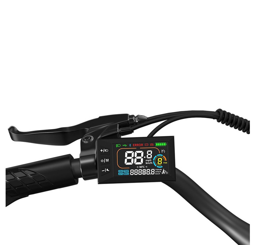PIXAR E-Bike Cityrad Velopro C1 27,5 Zoll City Elektrofahrrad, 36 V 13 Ah Akku, 7-Gang, 7 Gang, Heckmotor, 468 Wh, Multifunktions-LCD, 250W Heckmotor, Gepäckträ – Bild 5 von 5