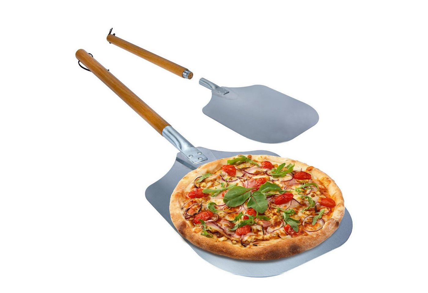 Dimono Pizzaschieber DIMONO Antihaft Pizzaschieber mit Holzgriff - Metall Pizzaheber, XXL – Bild 2 von 5