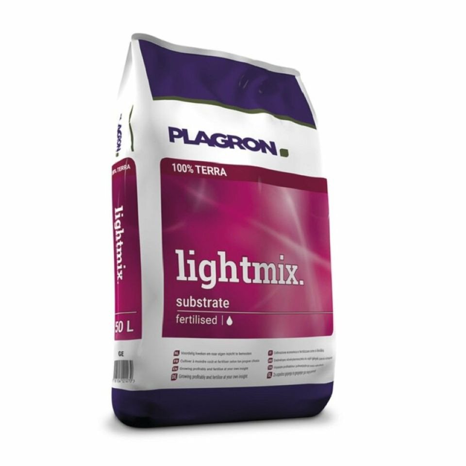Plagron Pflanzerde Light Mix mit Perlite Bio Erde Sack, mit Mineralisch vorgedüngt, 50 Liter – Bild 2 von 3