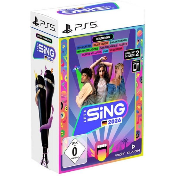 Lets Sing 2026 + 2 Mikros PS5
