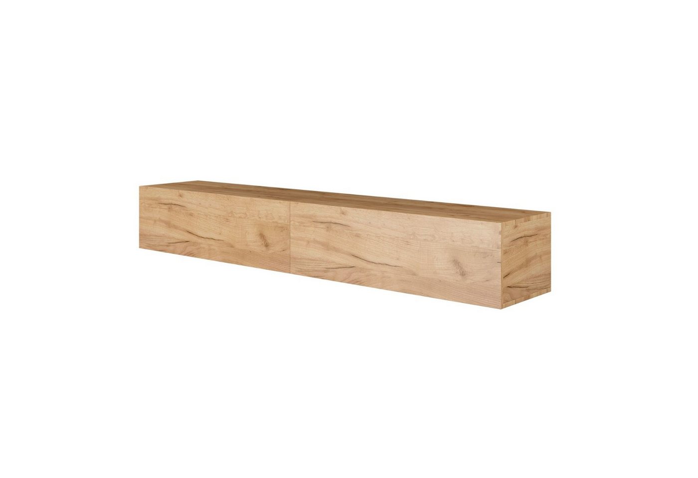 Planetmöbel TV-Schrank West TV-Board, Fernsehtisch 200 cm lang, TV-Lowboard (für Fernseher bis 55 Zoll, TV Schrank viel Stauraum, 2-St., sideboard hängend, Fern – Bild 2 von 5
