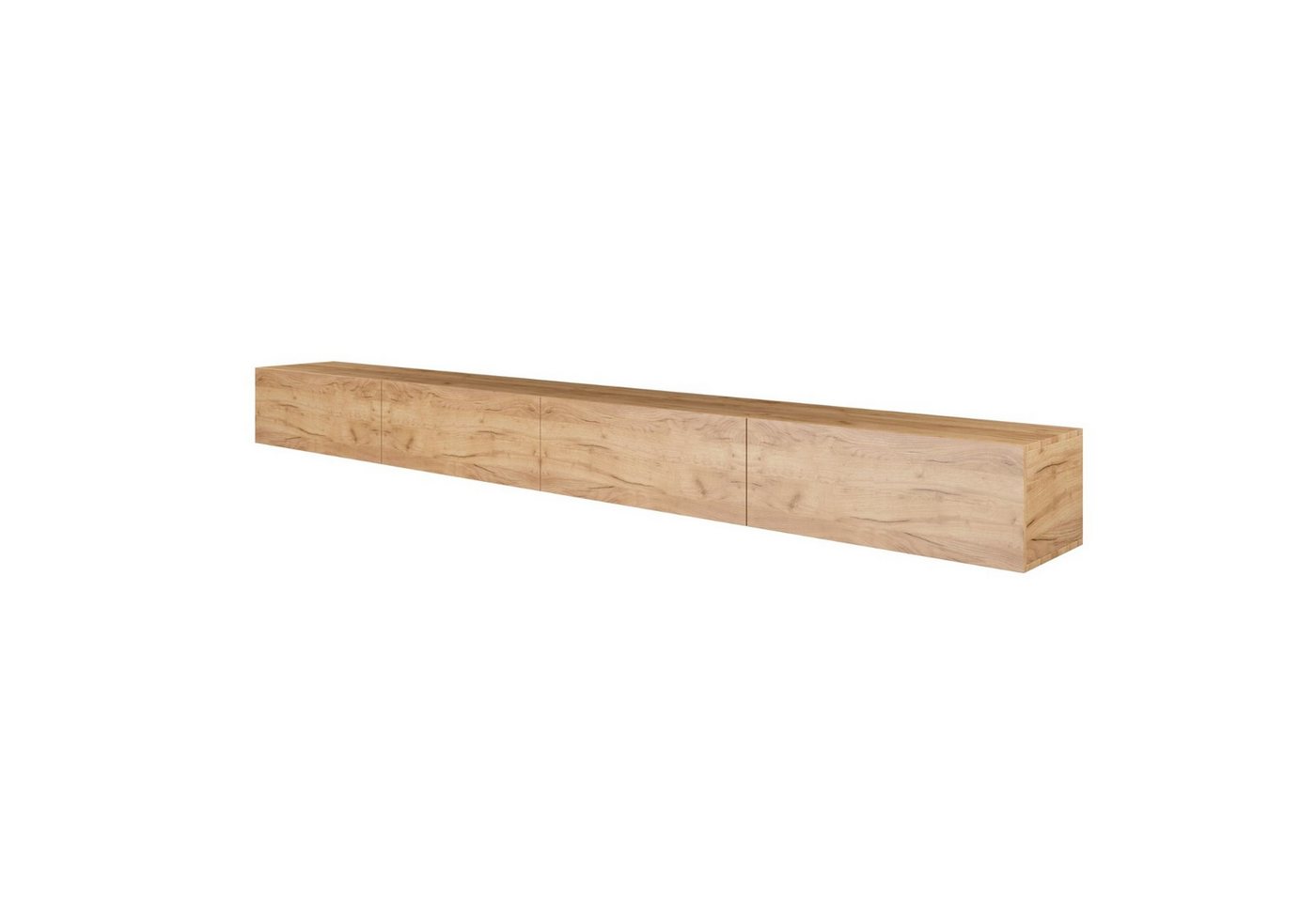 Planetmöbel TV-Schrank West TV-Board, Fernsehtisch 320 cm lang, TV-Lowboard (für Fernseher bis 75 Zoll, TV Schrank viel Stauraum, 2-St., sideboard hängend, Fern – Bild 2 von 5