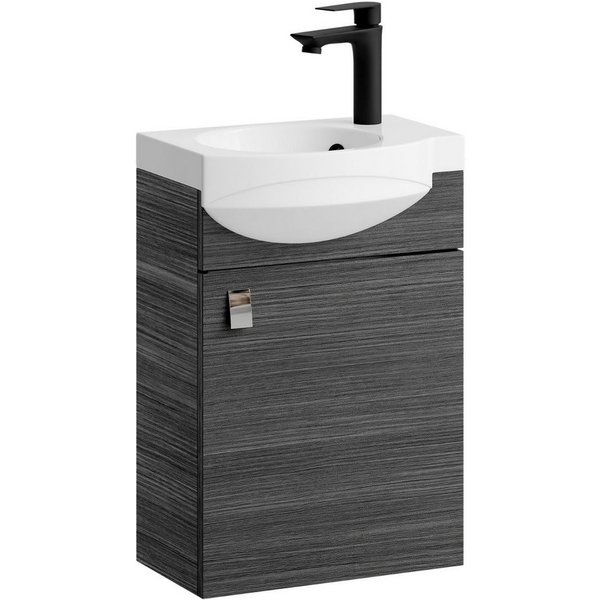 Planetmöbel Waschtisch Waschtischunterschrank 40cm Anthrazit