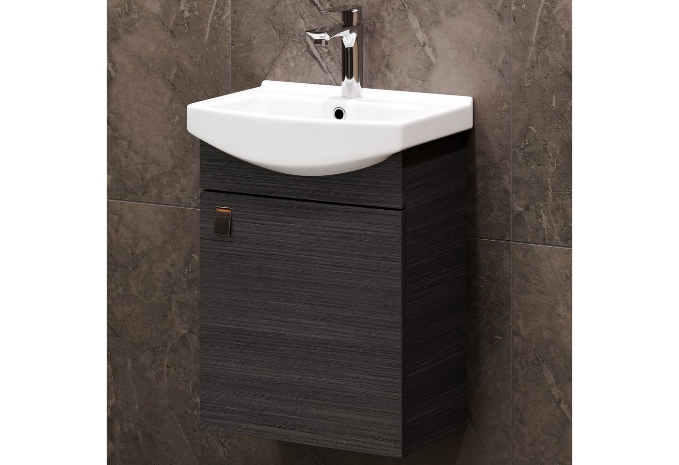 Planetmöbel Waschtisch Waschtischunterschrank 45cm Anthrazit – Bild 2 von 5