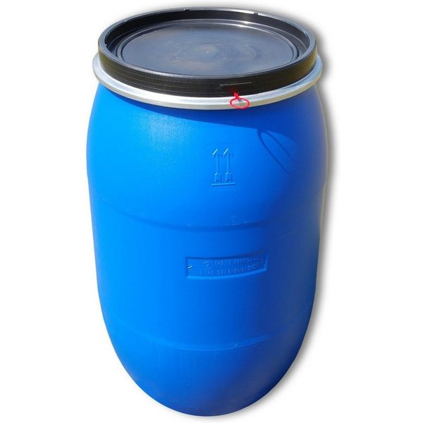 Plasteo Regentonne Spundfass Deckelfass 220 Liter, 220 l