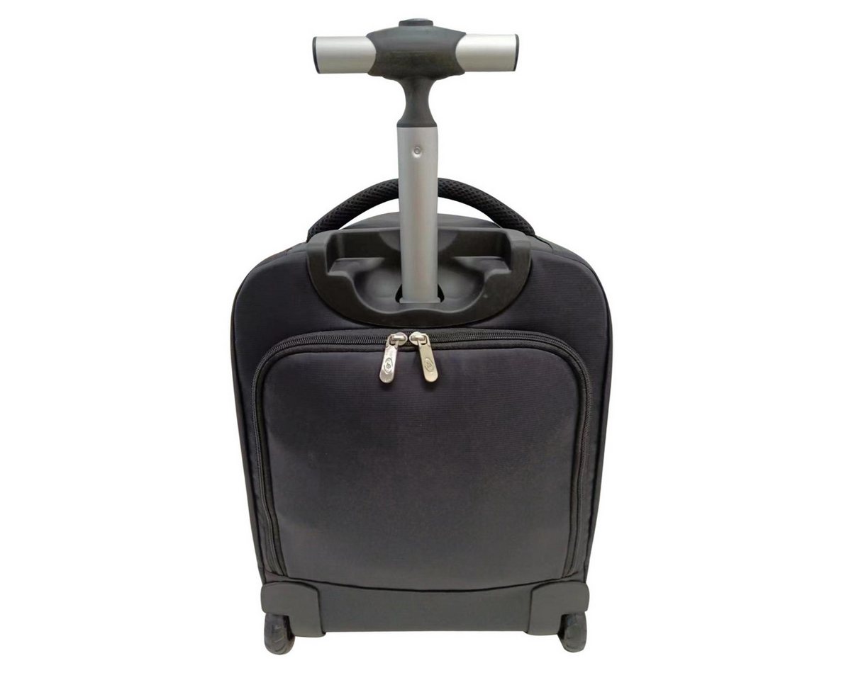 Platinet Kofferrucksack PTB7566, Trolley-Rucksack mit Rollen, Teleskopgriff und Drucklogo – Bild 2 von 3