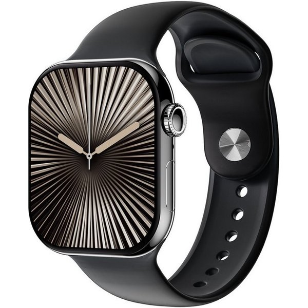 Platinet PSMART10 Smartwatch (4,7 cm/1,85 Zoll), AMOLED Display mit Gesundheitsfunktionen und langer Akkulaufzeit