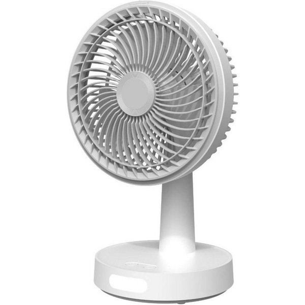 Platinet Tischventilator Ventilator mit LED Nachtlicht für Tisch und Nachtbereich 3000mAh