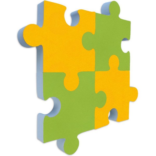 platino24 Akustikplatte Schallabsorber-Set PUZZLE aus Basotect G+ mit Akustikfilz