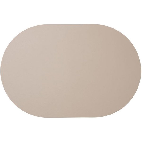 ASA SELECTION Platzset ASA Selection Tischset oval Lederoptik, Stone