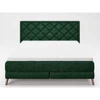 PLAYBOY Boxspringbett "AUDREY" (Petrol/Grün, 180 x 200 cm)