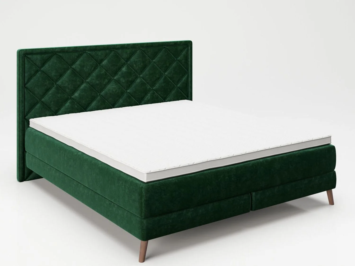 PLAYBOY Boxspringbett "AUDREY" (Petrol/Grün, 180 x 200 cm) – Bild 2 von 4