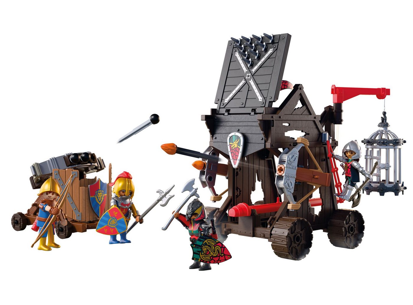 Playmobil® Angriffsturm Drachenritter (72210), Knights Konstruktions-Spielset, (107 St), Made in Europe – Bild 2 von 4