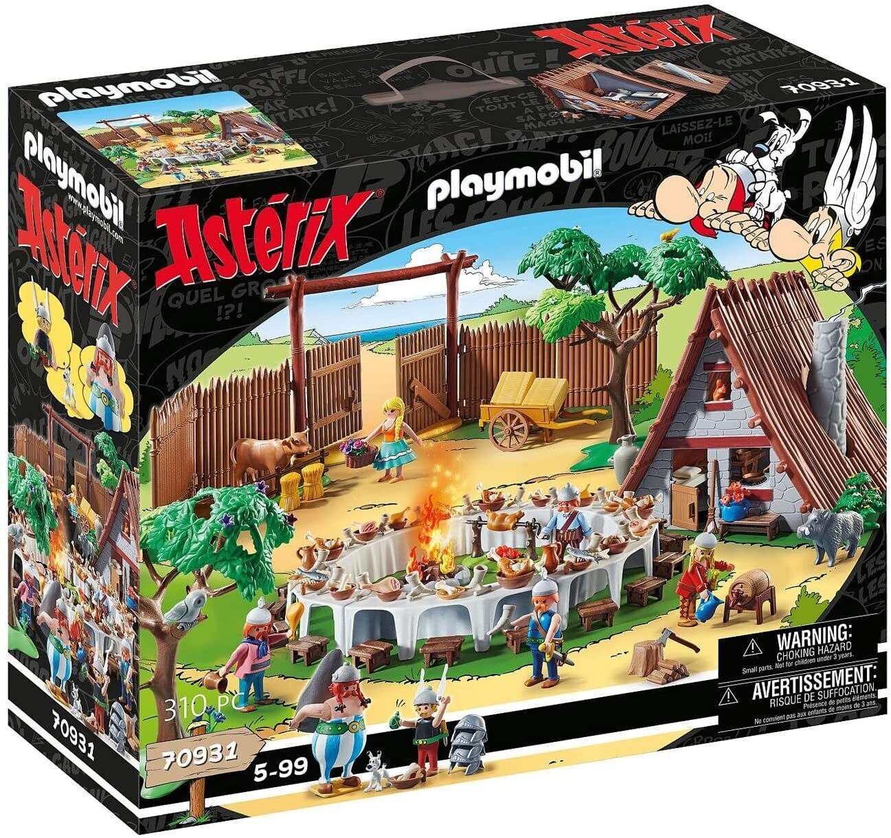 PLAYMOBIL Asterix 70931 Großes Dorffest 310 Teile Gallier Dorf Spielset