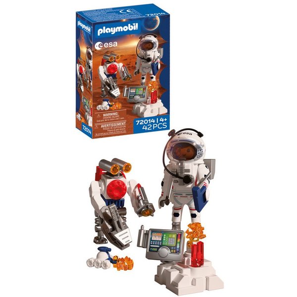 Playmobil® Astronaut mit Roboter (72014), ESA Konstruktions-Spielset, (42 St)