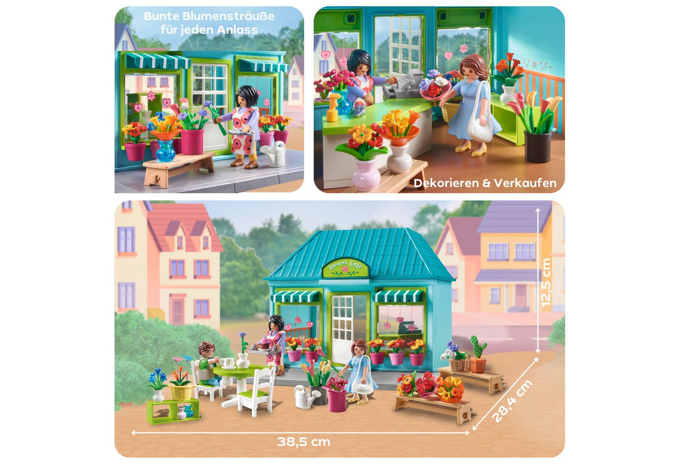 Playmobil® Blumenladen (71807), Playmobil My Life Konstruktions-Spielset, (220 St), Made in Germany – Bild 4 von 5