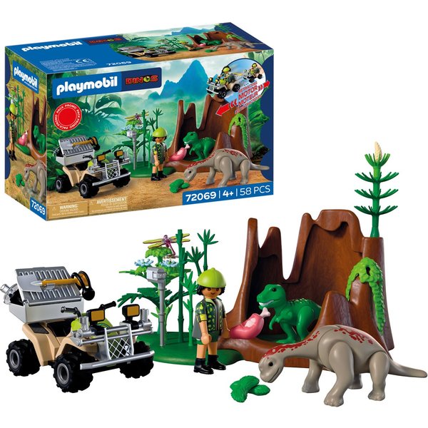 Playmobil® Dino-Versteck (72069), Dinos Konstruktions-Spielset, (58 St)