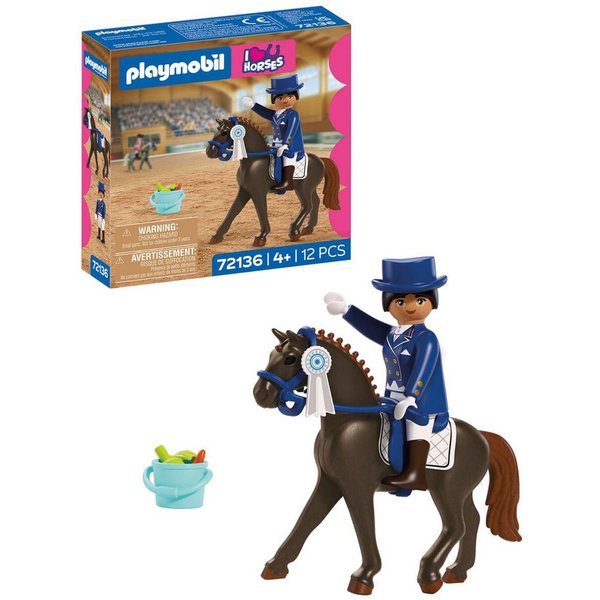 Playmobil® Dressurreiten (72136), I Love Horses Konstruktions-Spielset, (12 St), Made in Europe