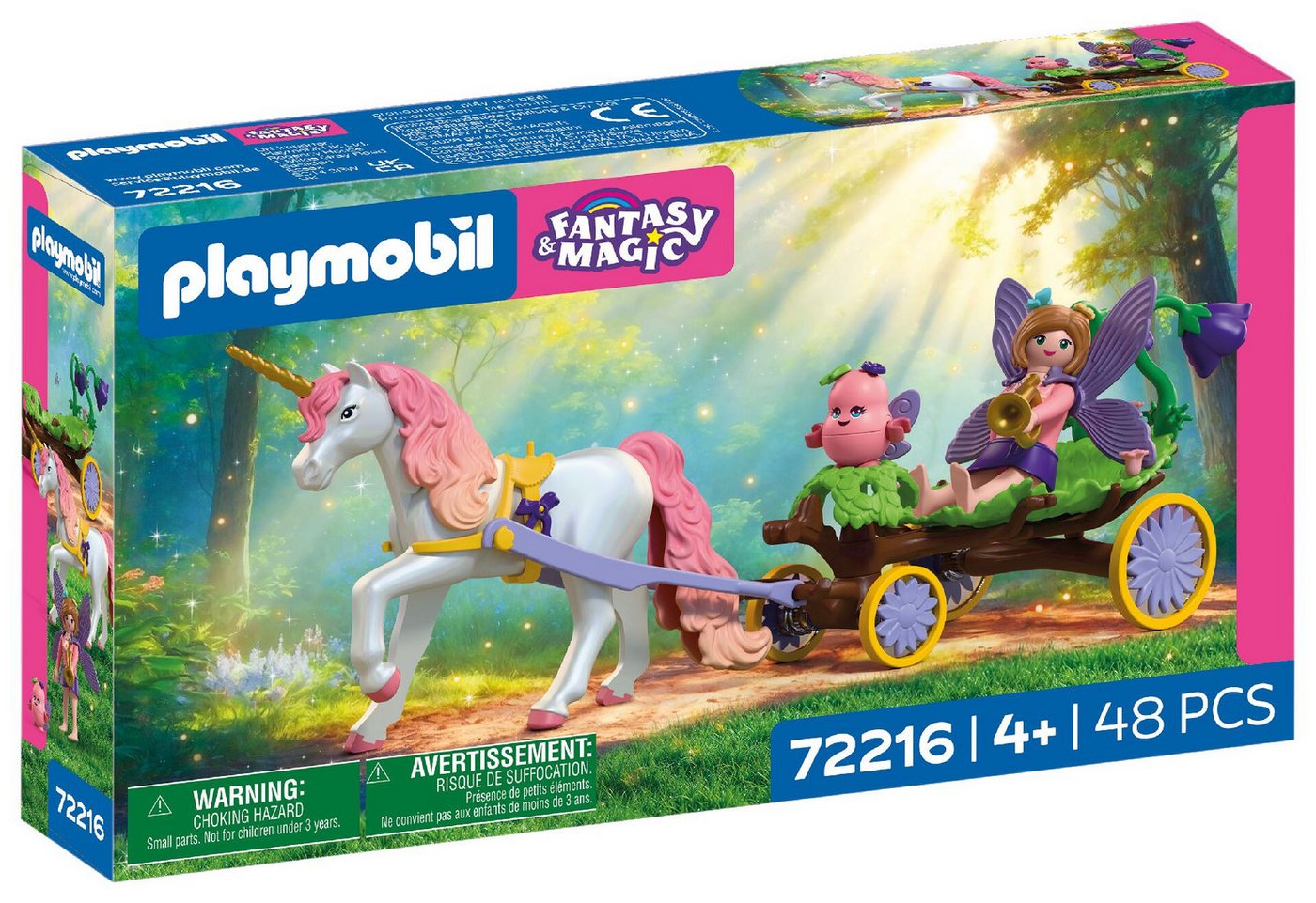 Playmobil® Einhornkutsche (72216), Fantasy & Magic Konstruktions-Spielset, (48 St), Made in Europe – Bild 3 von 3