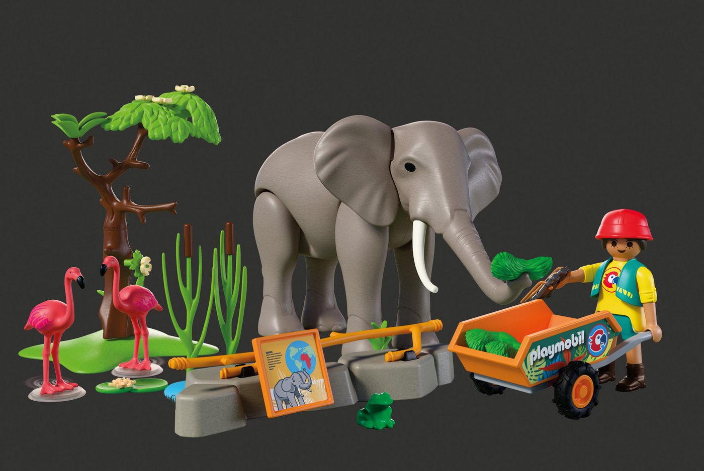 Playmobil® Elefant mit Tierpfleger (72068), Animals & Friends Konstruktions-Spielset, (43 St), Made in Europe – Bild 2 von 2