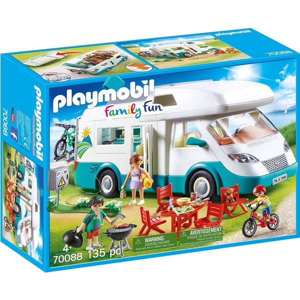 Playmobil® Familien-Wohnmobil (70088), Family Fun Konstruktions-Spielset, (135 St), Made in Europe