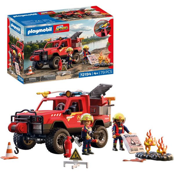 Playmobil® Feuerwehr-Pickup (72194), City Action Konstruktions-Spielset, Made in Europe