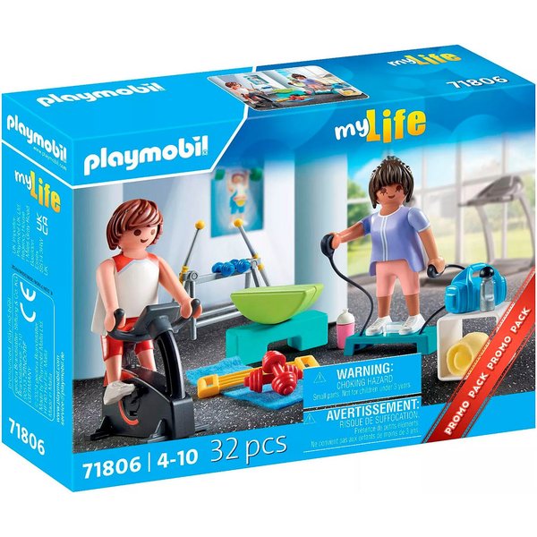 Playmobil® Fitnesstraining (71806), Playmobil My Life Konstruktions-Spielset, (32 St), Made in Europe