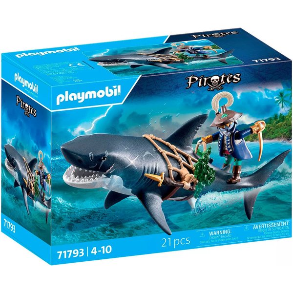 Playmobil® Gefahr durch Riesenhai (71793), Pirates Konstruktions-Spielset, (21 St)
