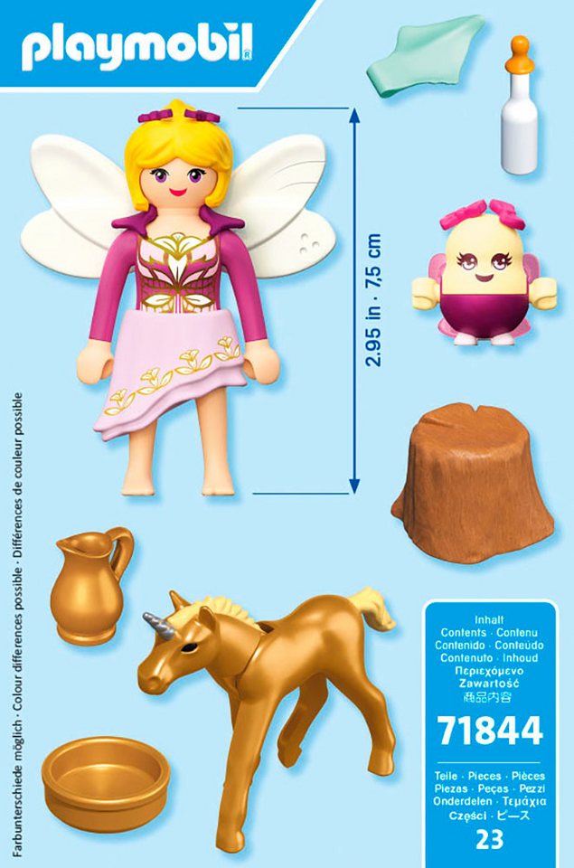 Playmobil® Goldenes Einhornfohlen mit Fee (71844), Princess Magic Konstruktions-Spielset, (23 St), Made in Europe – Bild 4 von 4