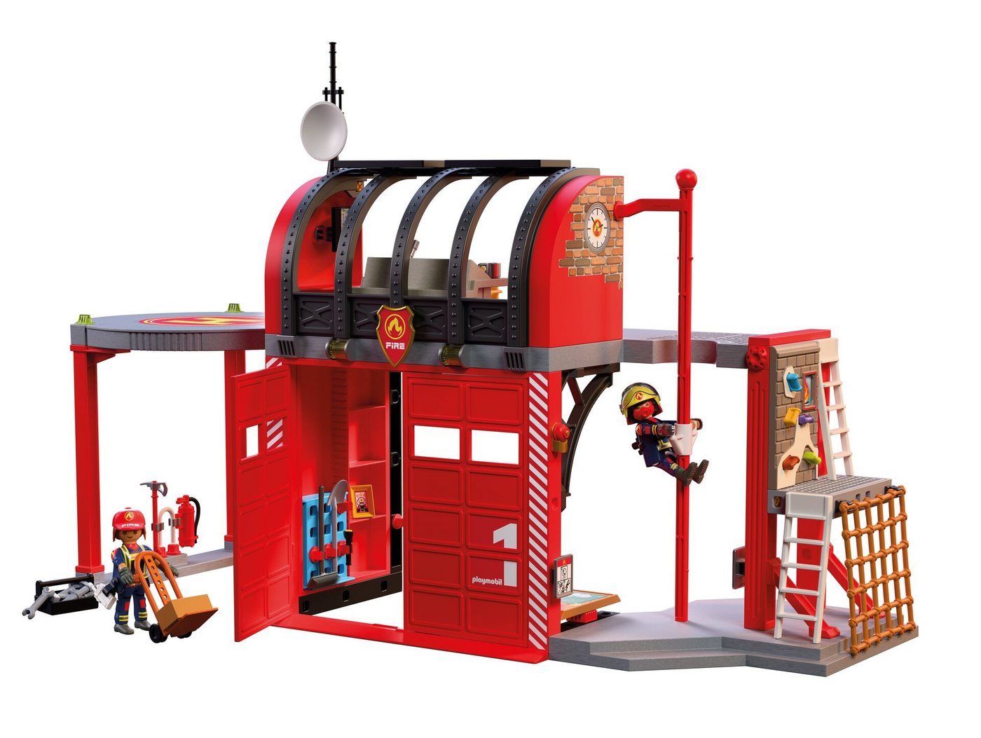 Playmobil® Große Feuerwehrstation (72191), City Action Konstruktions-Spielset, Made in Germany – Bild 2 von 4