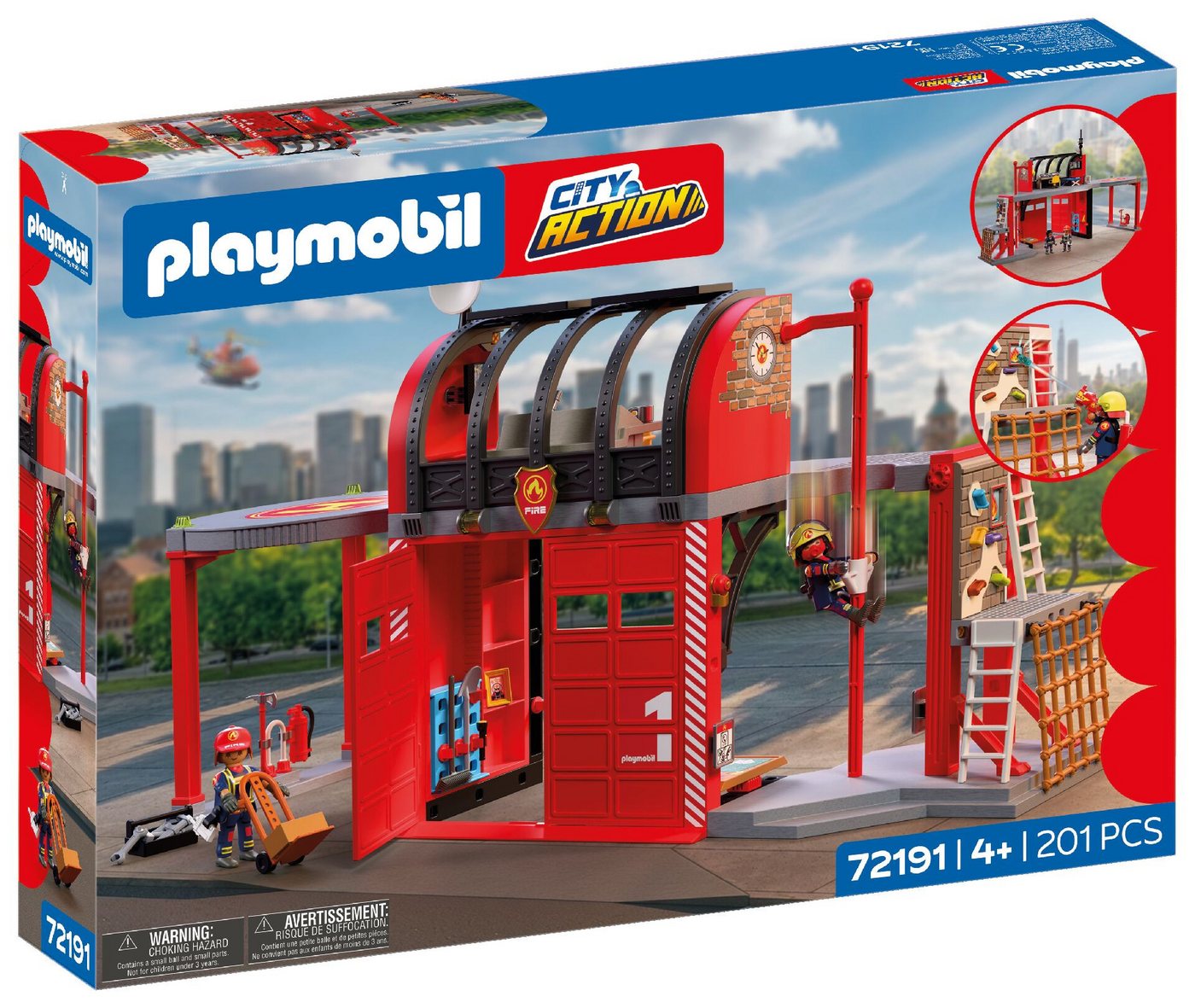 Playmobil® Große Feuerwehrstation (72191), City Action Konstruktions-Spielset, Made in Germany – Bild 4 von 4