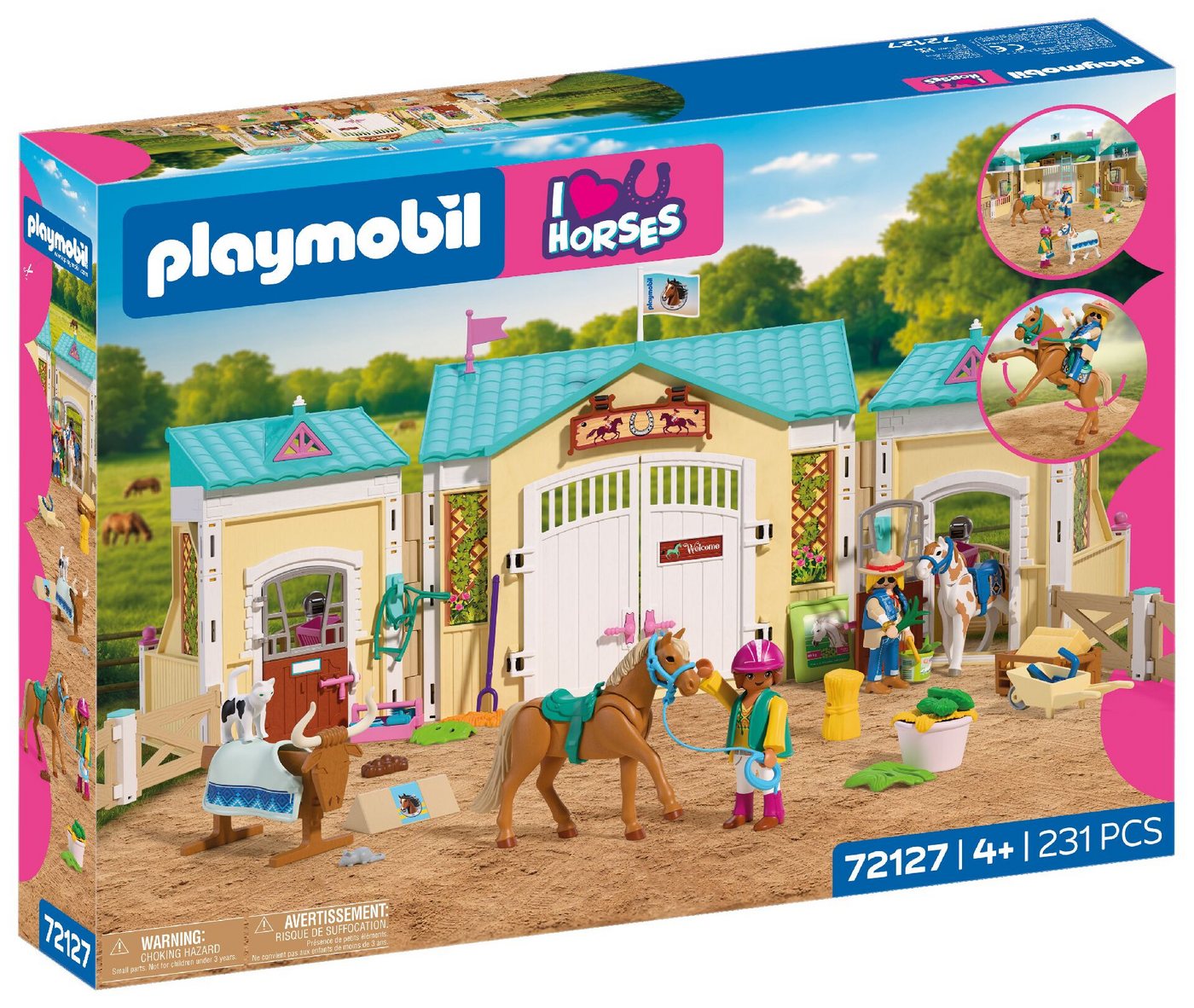 Playmobil® Großer Reiterhof (72127), I Love Horses Konstruktions-Spielset, (231 St), Made in Germany – Bild 2 von 2