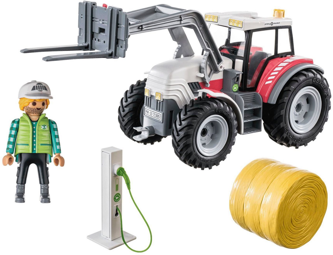 Playmobil® Großer Traktor (71305), Country Konstruktions-Spielset, (31 St), teilweise aus recyceltem Material, Made in Germany – Bild 2 von 5