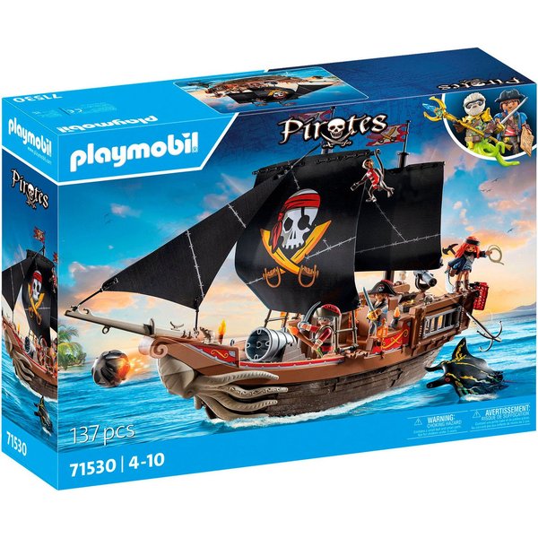 Playmobil® Großes Piratenschiff (71530), Pirates Konstruktions-Spielset, (137 St), Made in Europe