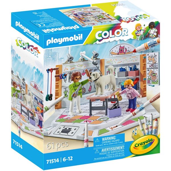 Playmobil® Hundesalon (71514), Color Konstruktions-Spielset, (61 St), Made in Europe