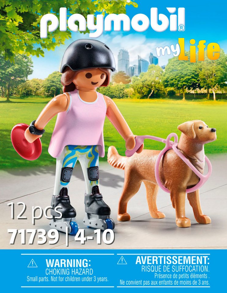 Playmobil® Inlinerin mit Retriever (71739), Playmobil My Life Konstruktions-Spielset, (12 St) – Bild 3 von 4