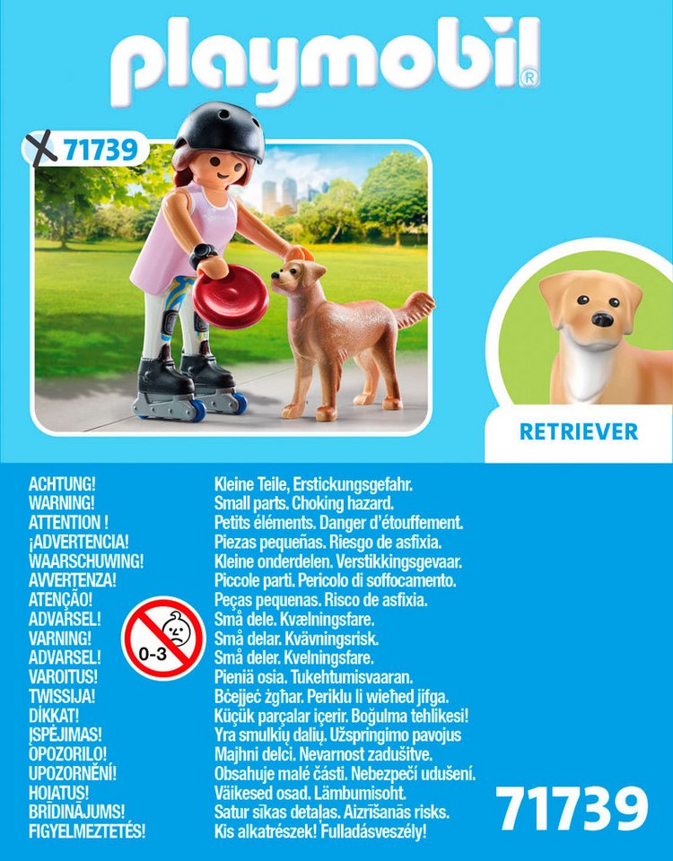 Playmobil® Inlinerin mit Retriever (71739), Playmobil My Life Konstruktions-Spielset, (12 St) – Bild 4 von 4