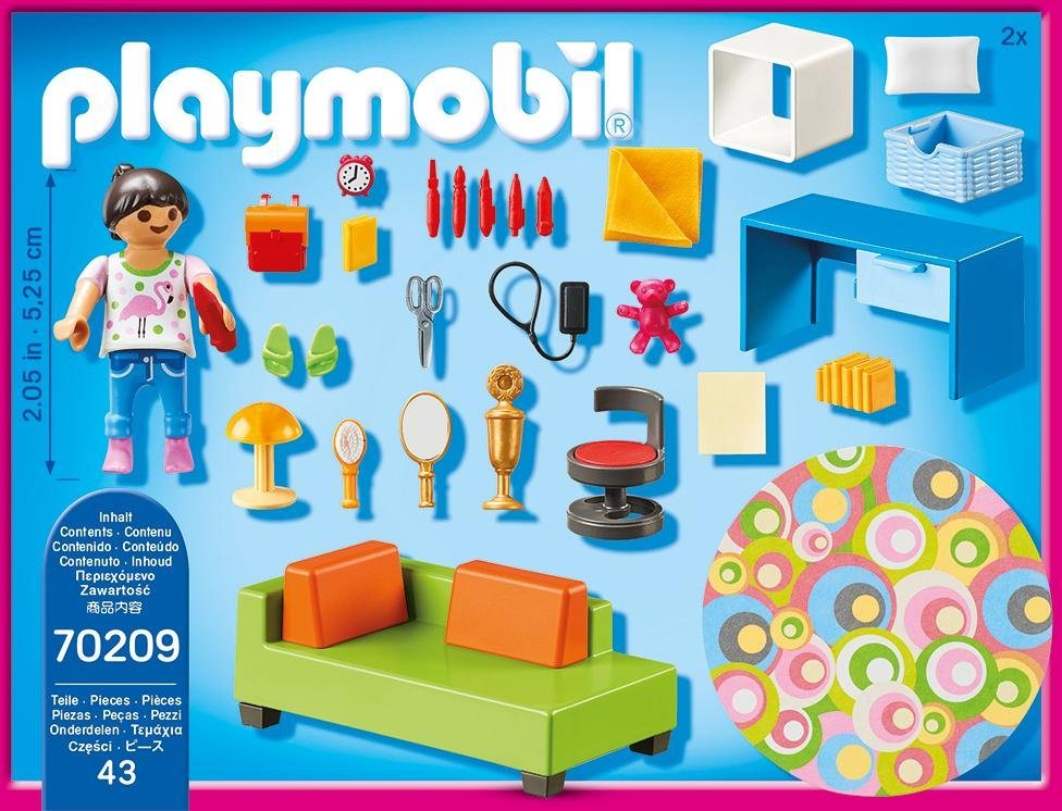 Playmobil® Jugendzimmer (70209), Dollhouse Konstruktions-Spielset, (43 St), Made in Germany – Bild 2 von 5