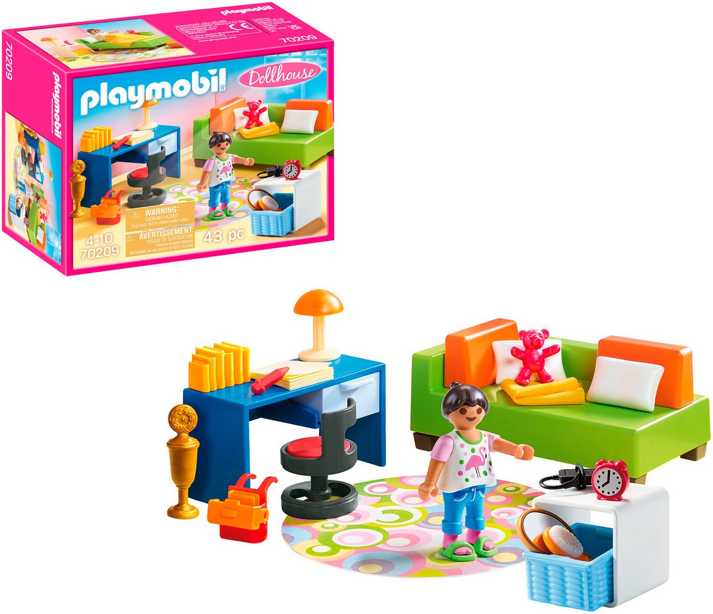 Playmobil® Jugendzimmer (70209), Dollhouse Konstruktions-Spielset, (43 St), Made in Germany – Bild 5 von 5
