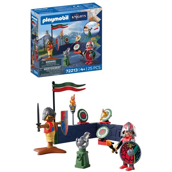 Playmobil® Kampftraining Drachenritter (72213), Knights Konstruktions-Spielset, (25 St), Made in Europe