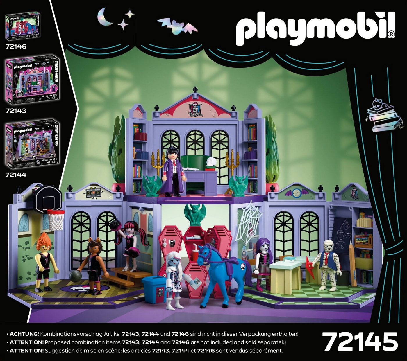Playmobil® KlassenzimmerTM (72145), Monster High™ Konstruktions-Spielset, Made in Europe – Bild 4 von 4