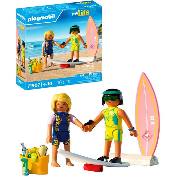 Playmobil® Kleine Surfschule (71907), My Life Konstruktions-Spielset, (16 St), Made in Europe