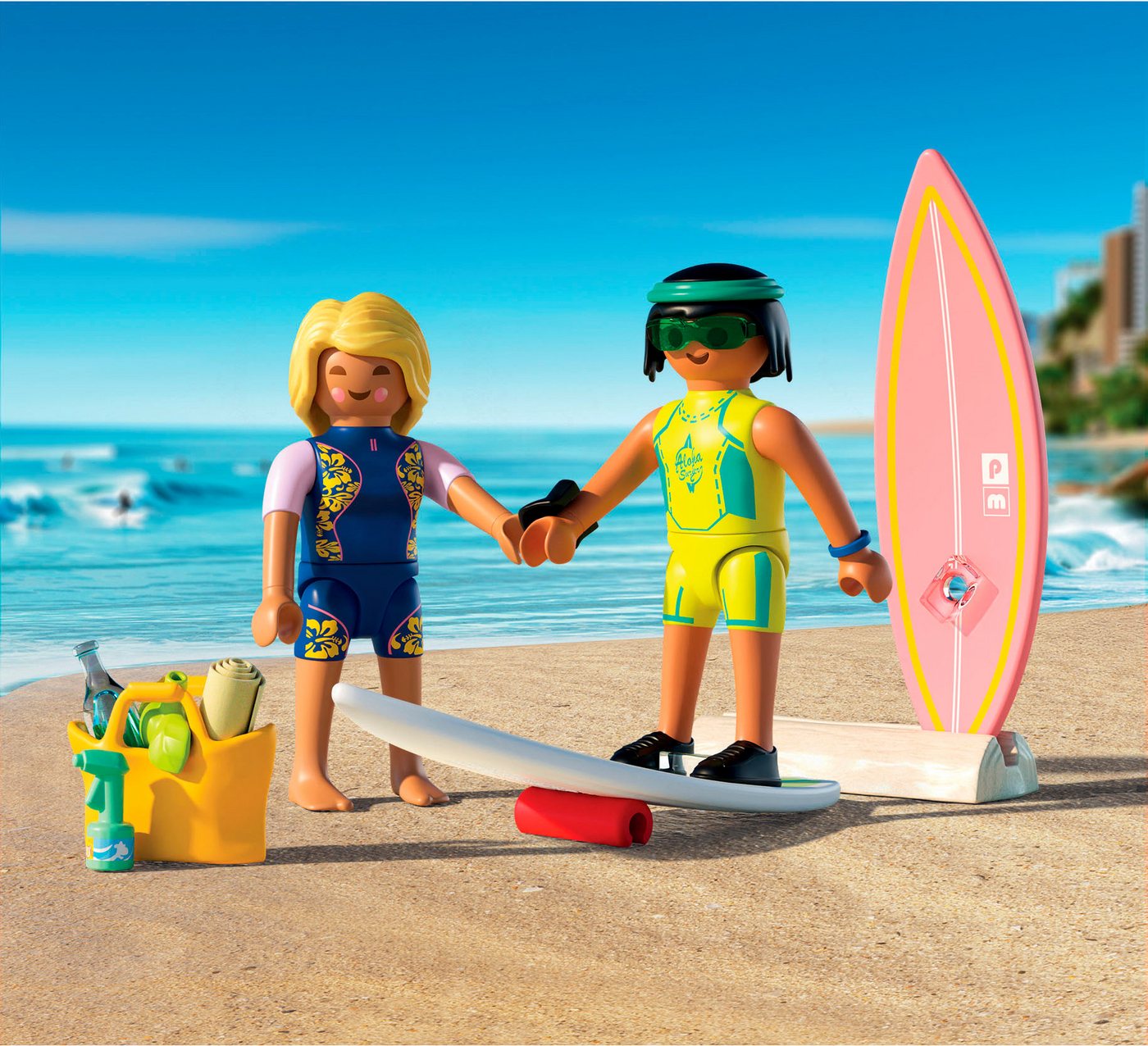 Playmobil® Kleine Surfschule (71907), My Life Konstruktions-Spielset, (16 St), Made in Europe – Bild 2 von 4