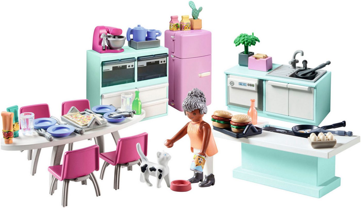 Playmobil® Küche mit Essplatz (71608), myLife Konstruktions-Spielset, (105 St), Made in Europe – Bild 5 von 5