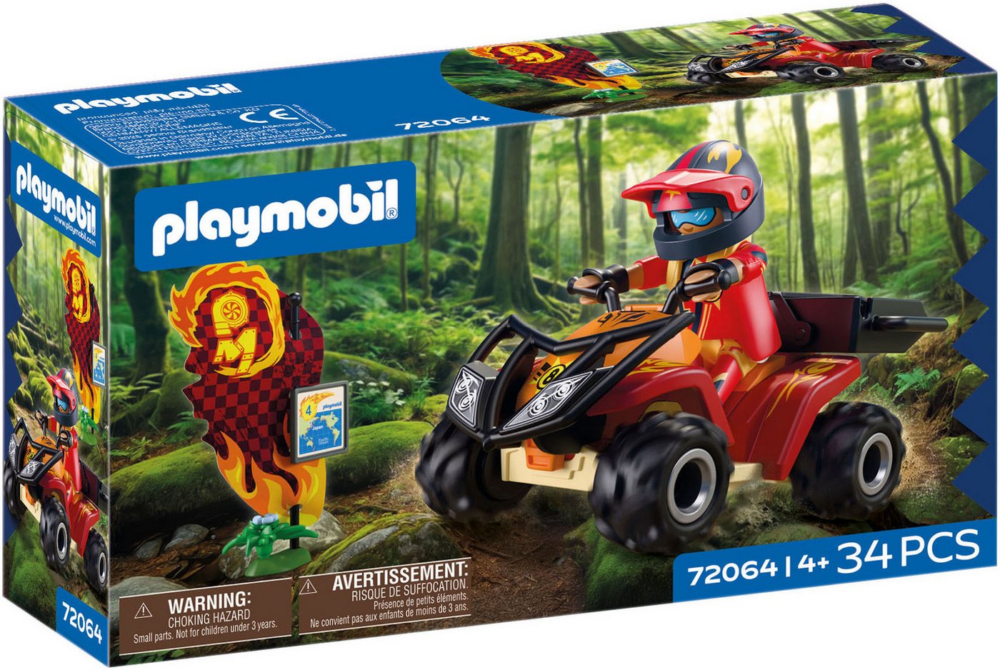 Playmobil® Offroad Quad (72064), City Action Konstruktions-Spielset, (34 St) – Bild 3 von 3