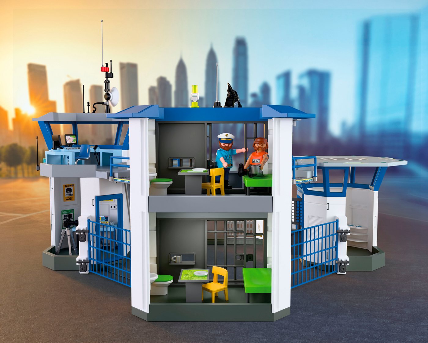Playmobil® Polizei-Kommandozentrale (71873), Action Heroes Konstruktions-Spielset, (253 St), Made in Europe – Bild 4 von 5