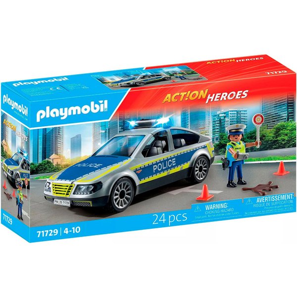 Playmobil® Polizei Streifenwagen (71729), Playmobil Action Heroes Konstruktions-Spielset, (24 St)