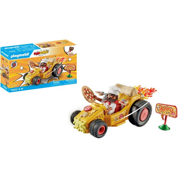 Playmobil® Rasende Pizza (71634), Funstars Konstruktions-Spielset, (37 St), Made in Europe