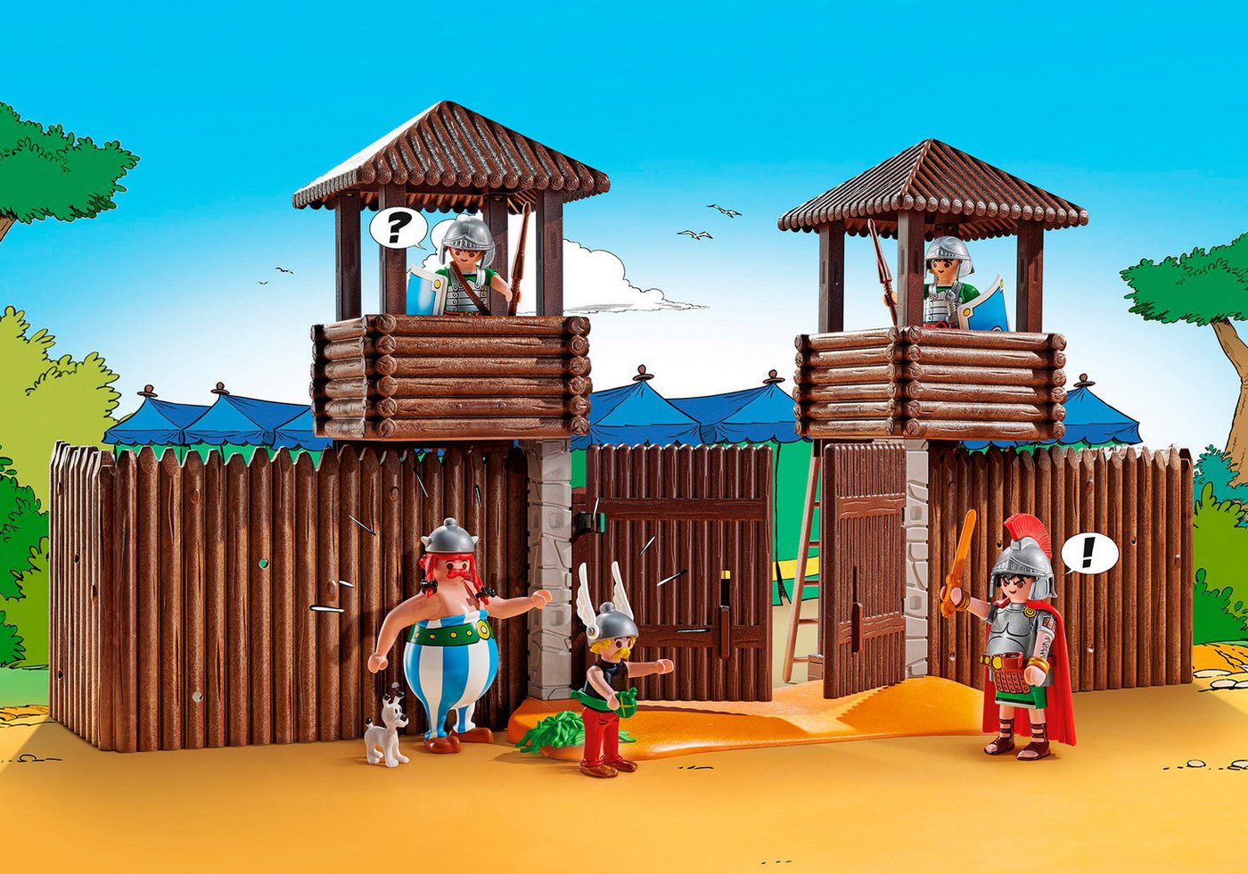 Playmobil® Römerlager (71542), Asterix Konstruktions-Spielset, (181 St), Made in Europe – Bild 4 von 5